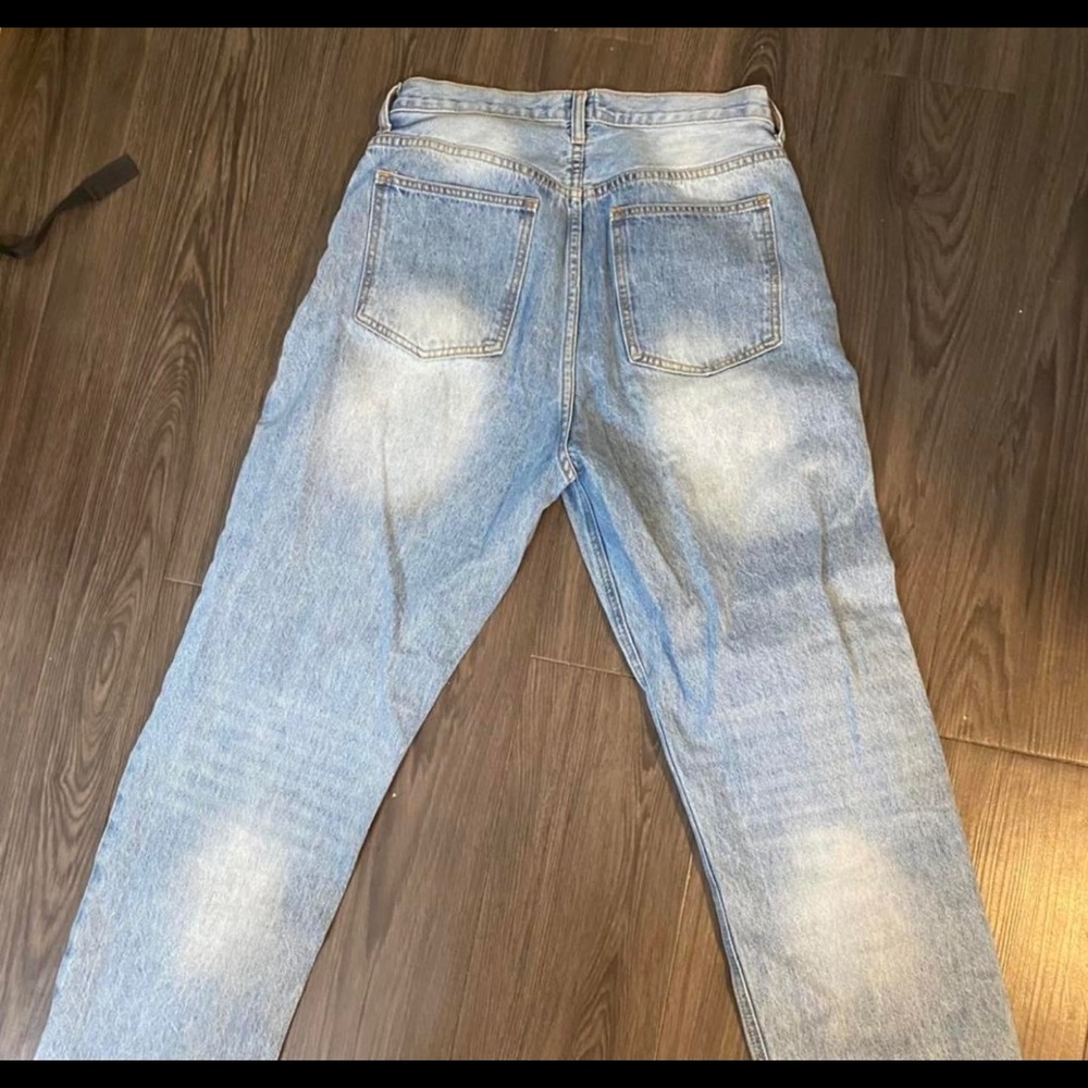 Princess Polly Holly Asymmetrical Straight Leg jeans